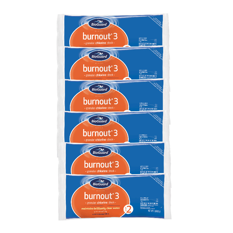 BioGuard Burnout 3 - Chlorine Pool Shock & Oxidizer 1 lb Bag - 6 Pack gallery