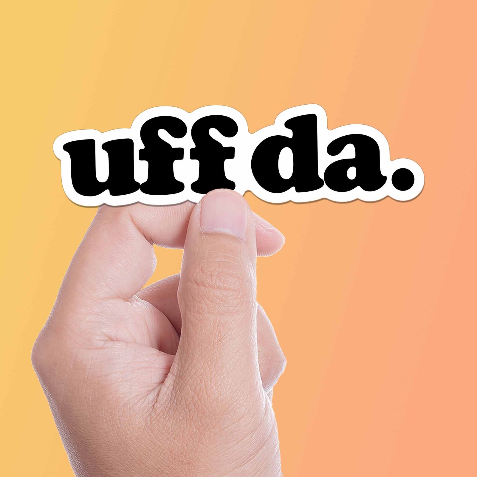 Uff Da Sticker - Funny Midwest Decal gallery