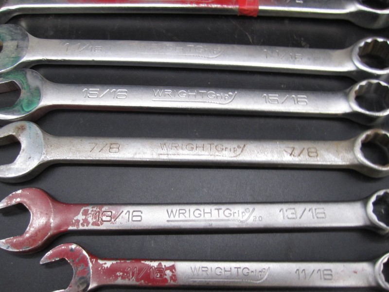 Wright Tool WRIGHTGRIP Combination Wrench Set satin finish gallery