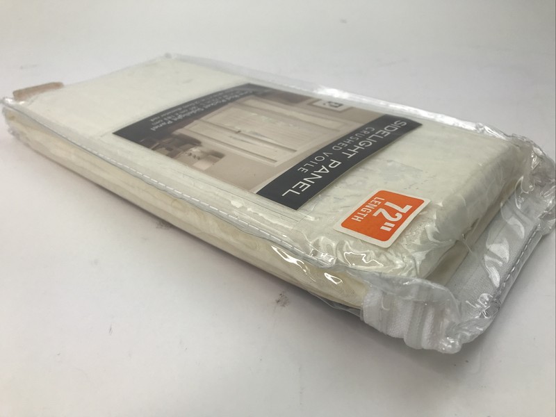 Ogee Sidelight Panel One Rod Pocket Side Panel Ivory 24in. W x 72 in. L New gallery