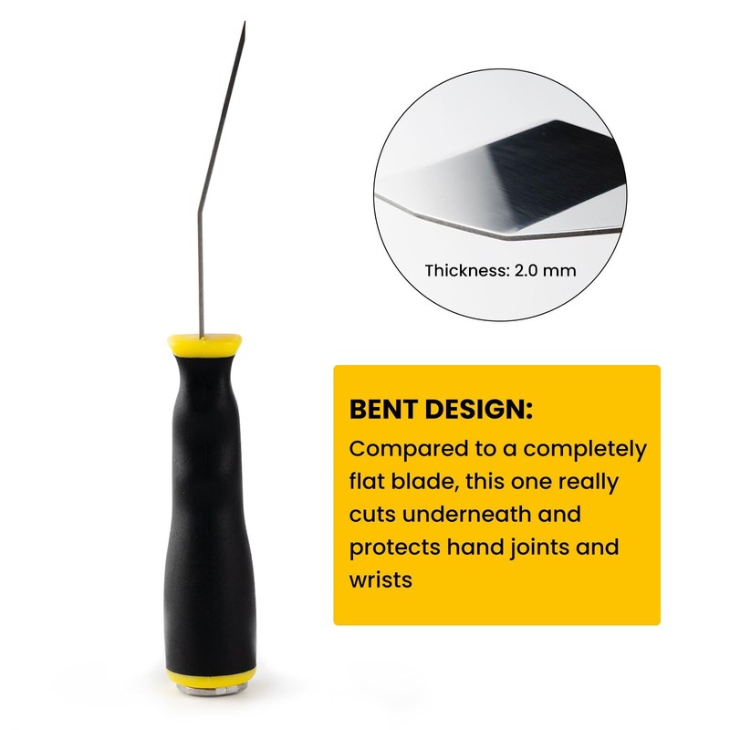 3" Bent Scraper, Heavy Duty Paint Scraper Tool with Pole Socket Hammer End, S... gallery
