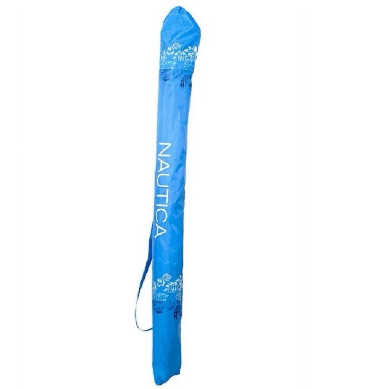 Nautica 7ft ISLAND STRIPES Beach Umbrella - UPF 50 - New gallery