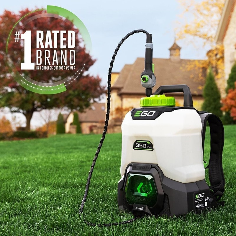 4 Gallon, Backpack Sprayer for Lawn and Garden, Electric Pump, Battery and Charg gallery
