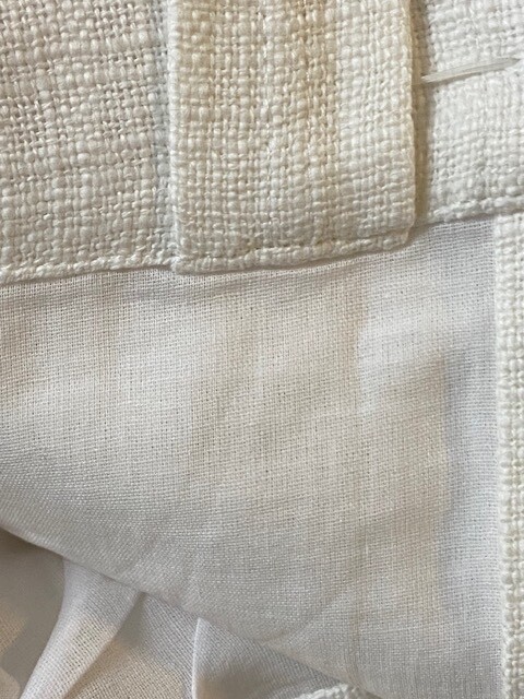 Pottery Barn Seaton Textured Cotton, Cotton Lined Curtain, 100 x 108 in- White gallery