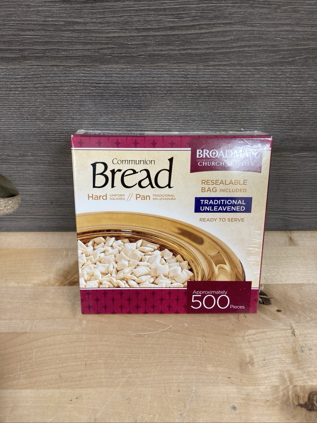 Broadman Church Supplies Communion Bread Hard 500 Count Exp 09/25 gallery
