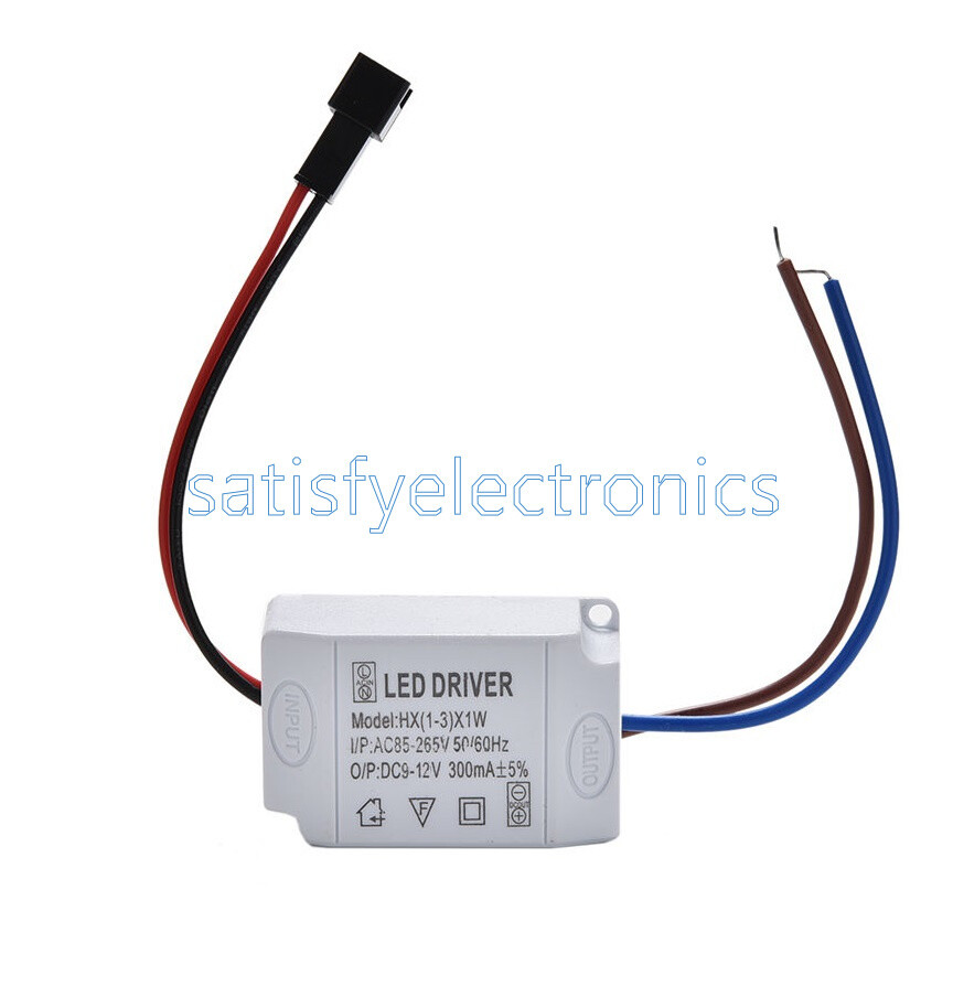 AC 85V-265V to DC 12V LED Electronic Transformer Smart Power Supply Driver 3X1W gallery