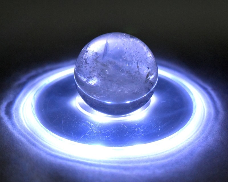 Acrylic Ultra-Thin White LED Light Base for Mineral Crystal Stone Displaying gallery