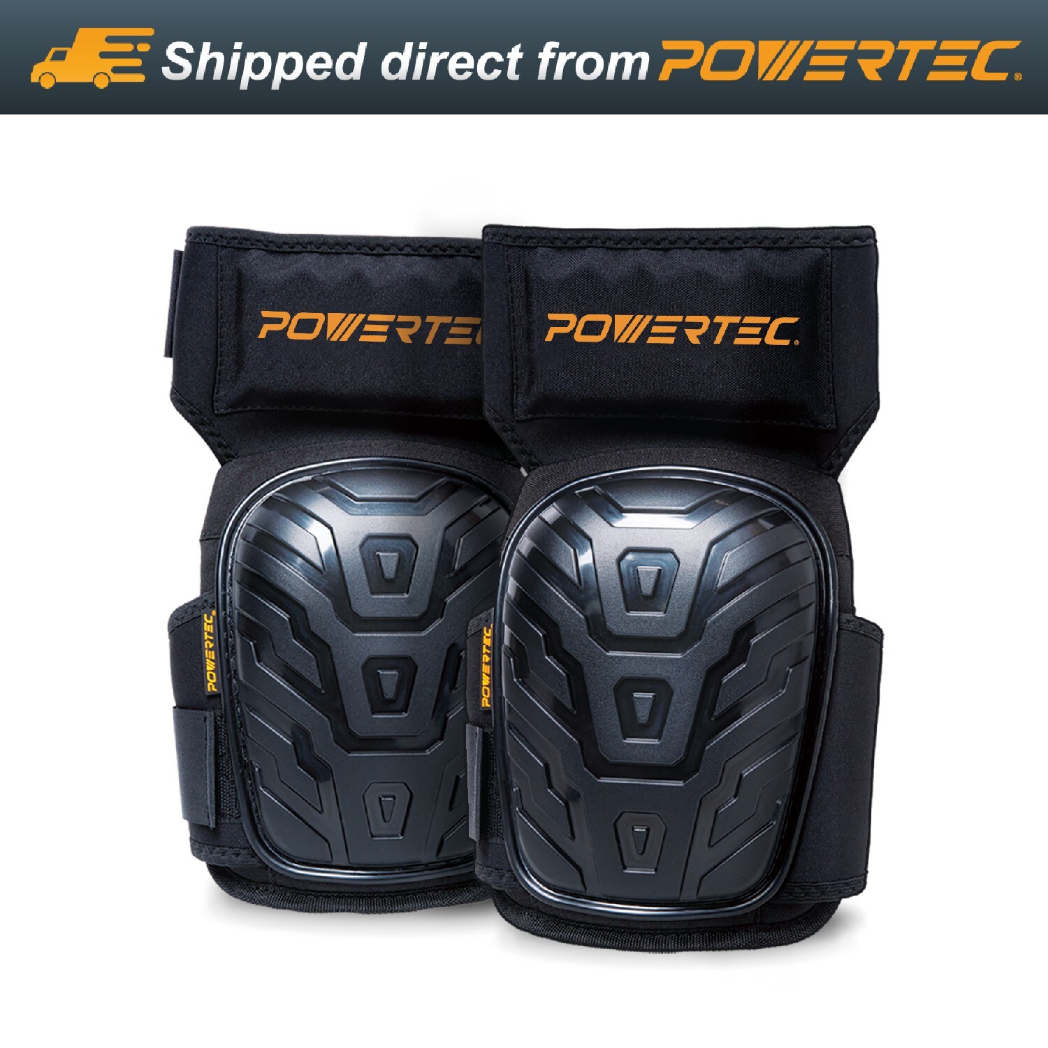 POWERTEC 71879 Knee Pads For Work, Construction, Flooring, Gardening, 1 PAIR gallery