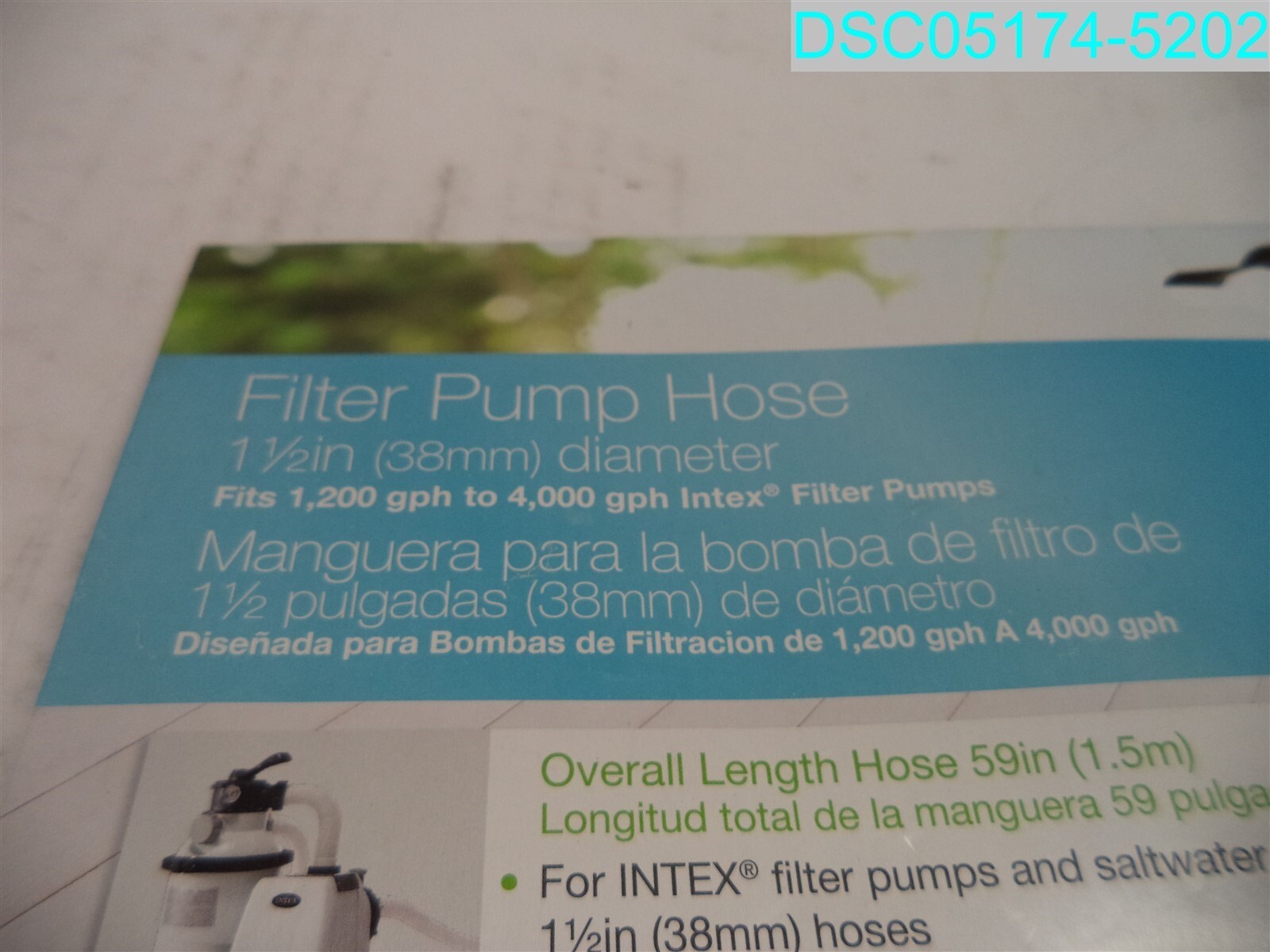 Intex 29060E 1.5" Diameter Accessory Pool Replacement 59" Hose for Pumps gallery