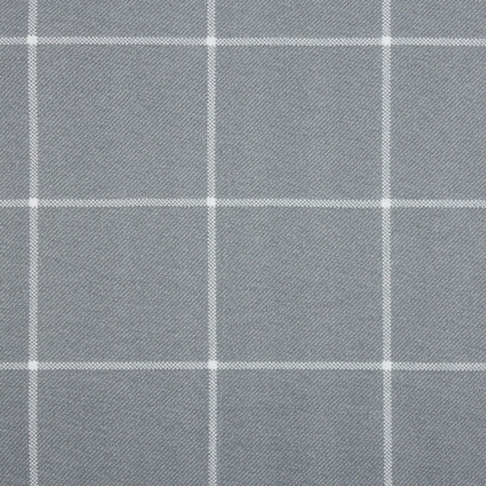 Windowpane Fabric Tablecloth, Grey, 60"W x 84"L Rectangle gallery