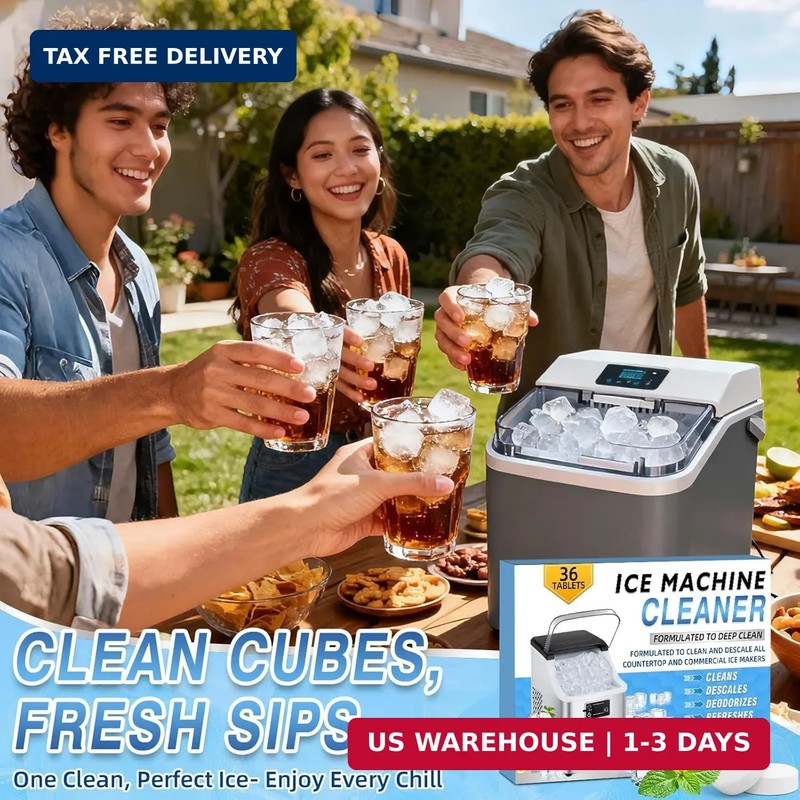 Ice Machine Cleaner Tablets Descaler 36 Pack, Countertop Ice Maker Cleaner Table gallery