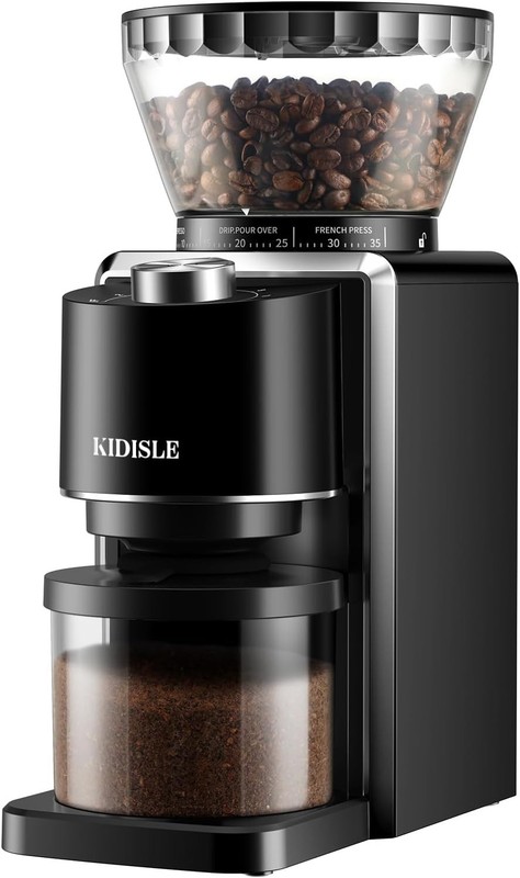 Electric Coffee Grinder - 35 Settings & Anti-Static Design for Home Use gallery