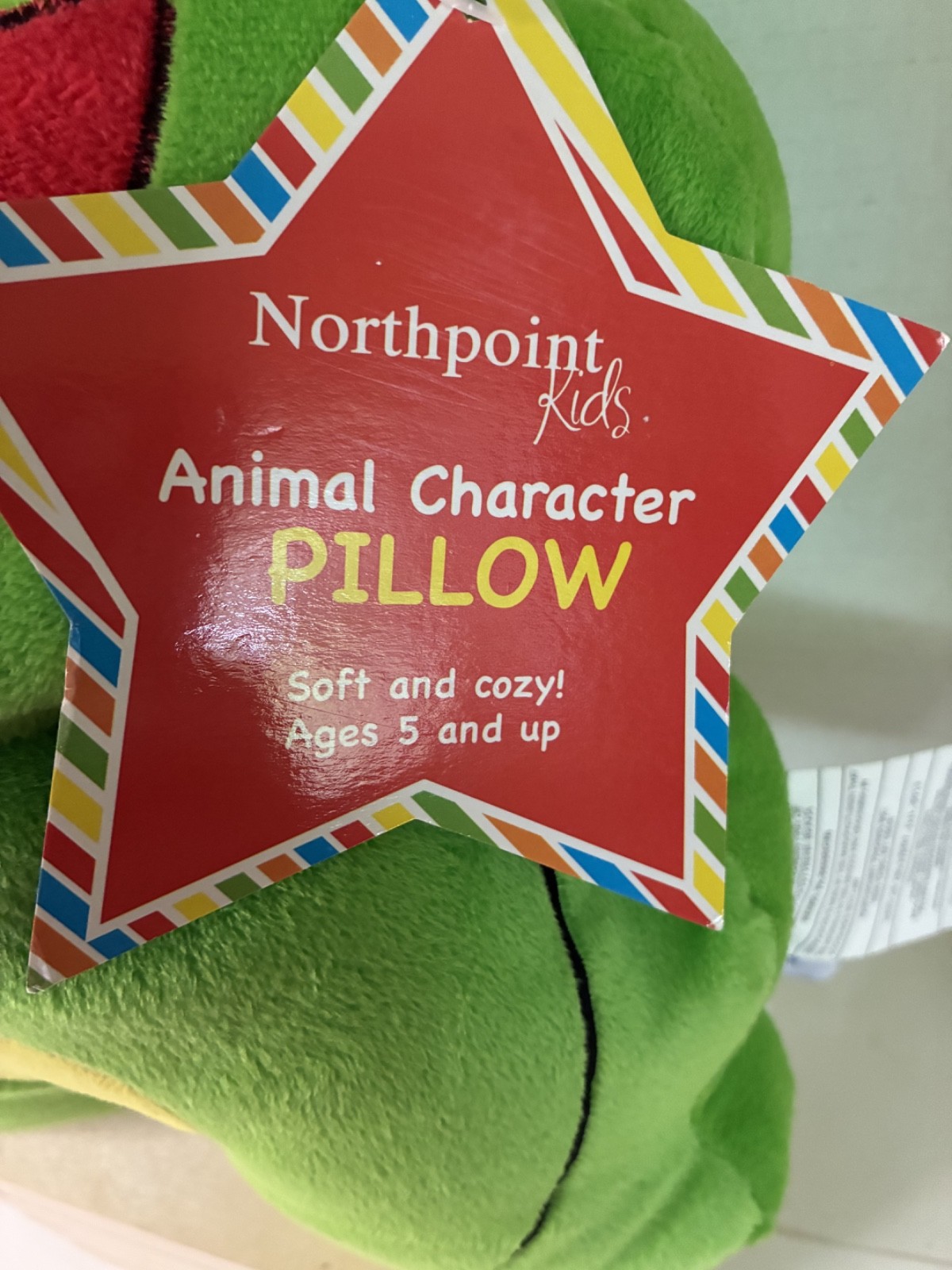 Northpoint kids Animal Character PIllow "FROG" - soft and cozy gallery