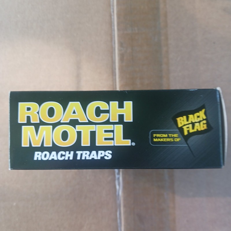 10 Black Flag Roach Motels Cockroach Bug Bait Glue Trap Spider Motel Lot Of 5pks gallery