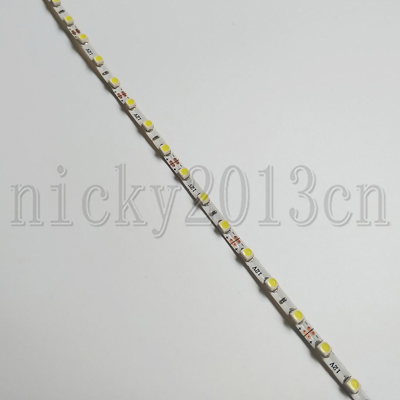 3mm Width 12V 3528 LED Flexible Strip Light Tape Narrow 96LEDs /m Non Waterproof gallery