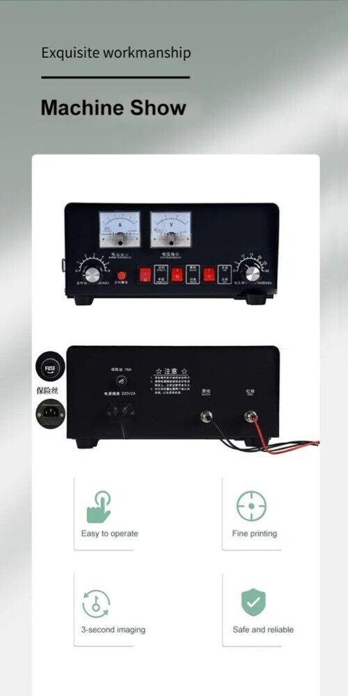 Electrocorrosive Marking Machine Stainless Steel Kitchenware Logo Coding Machine gallery