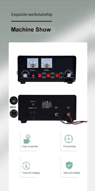 Electrocorrosive Marking Machine Stainless Steel Kitchenware Logo Coding Machine gallery