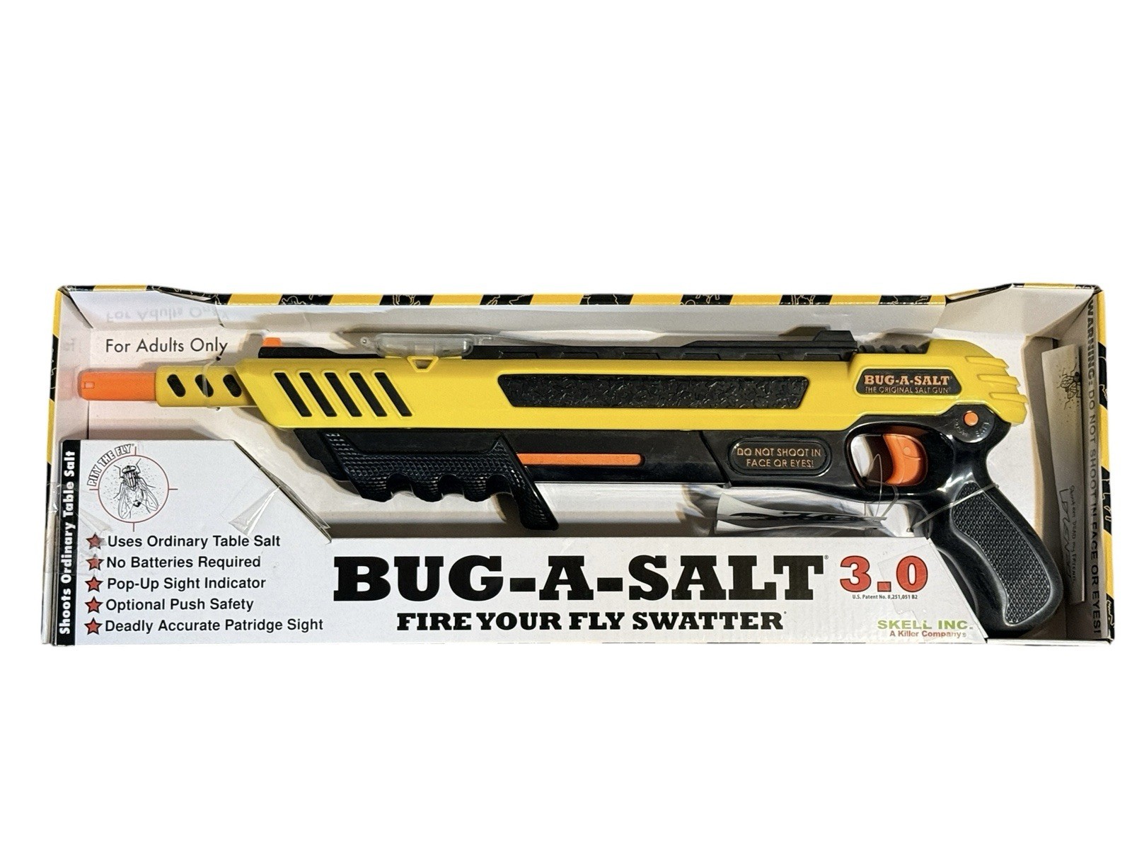Bug-A-Salt 3.0 Yellow Edition Fly Gun Insect Eradicator New In Factory Box gallery