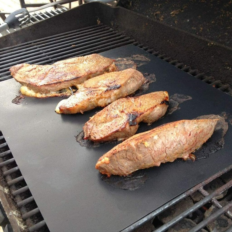 5 BBQ Copper Grill Mats Baking Mats Non Stick Mat Pad Bake Cooking Sheet Liner gallery