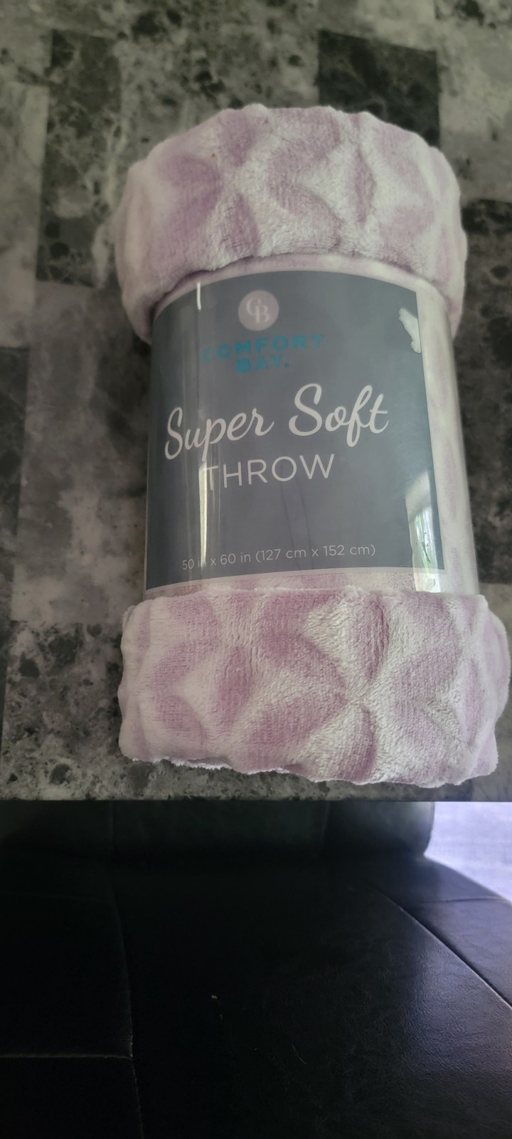 Comfort Bay Backprint Super Soft Throw Blanket 50x60 Orchid Purple NWT gallery
