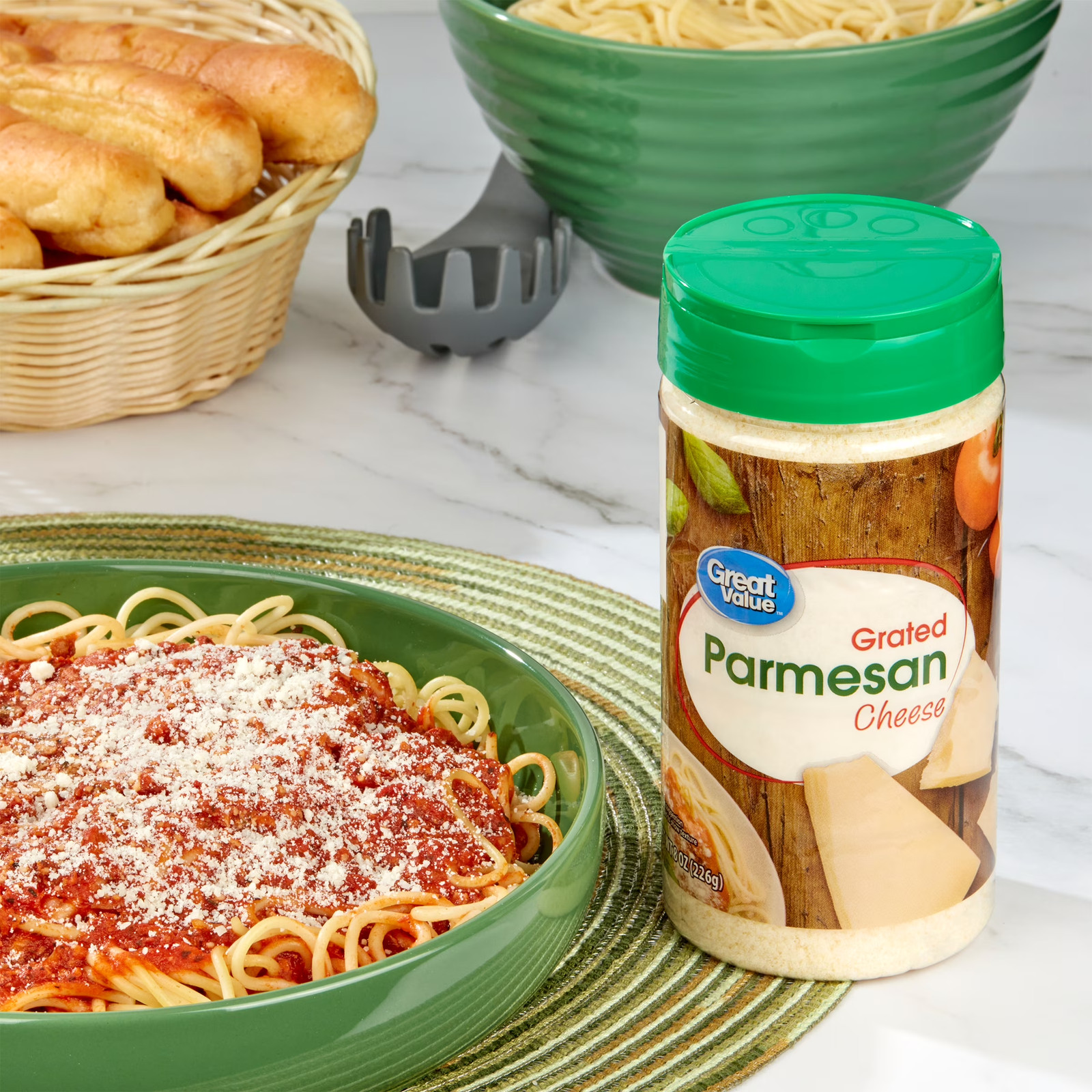 Great Value Grated Parmesan Cheese, 8 Oz Shaker gallery