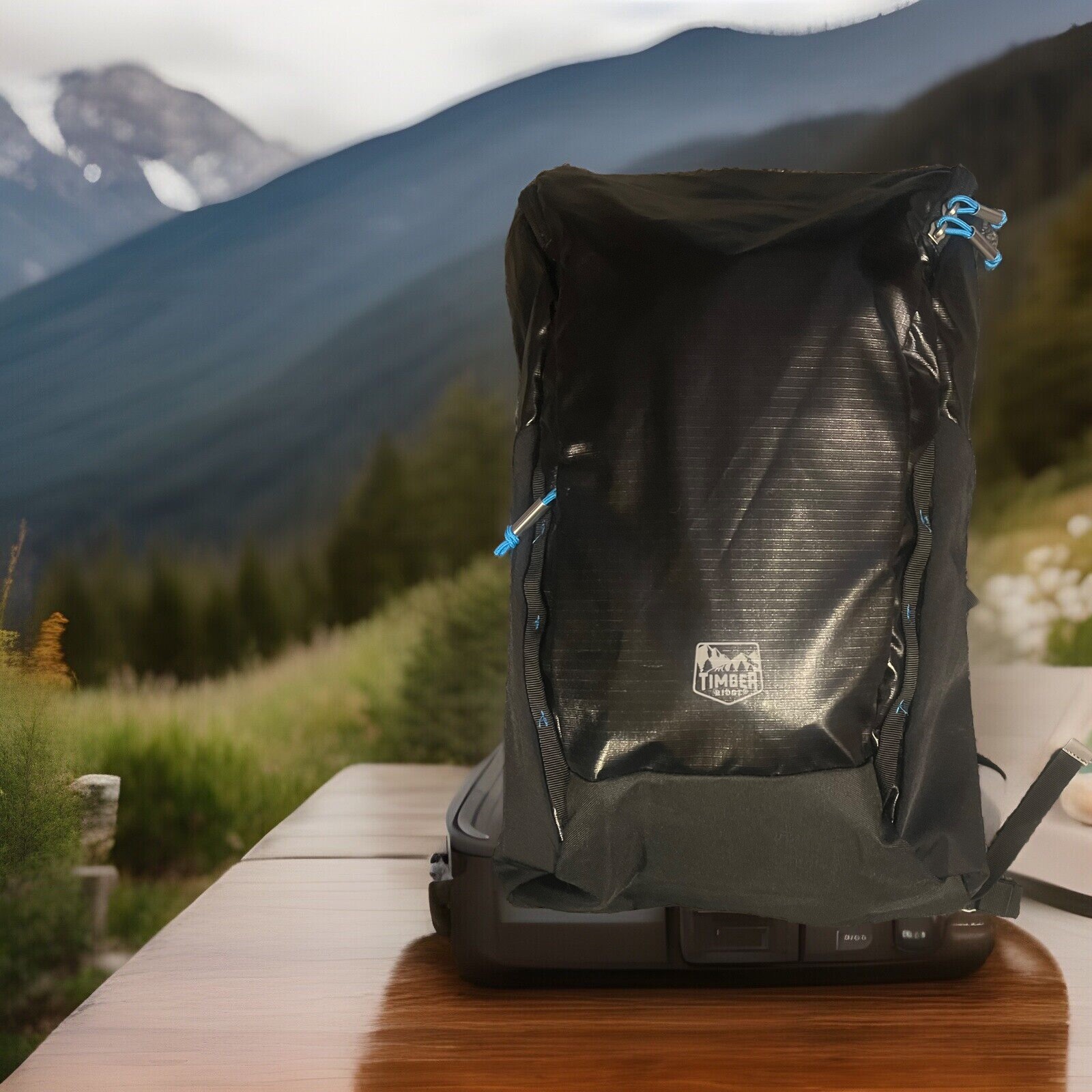 Timber Ridge Explorer Rip Stop 25L Hiking Pack, Backpack Reflective Black New