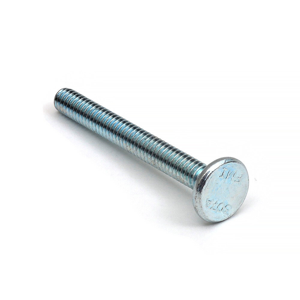 1/4 Inch 20 x 2 1/4 Inch Flathead Carriage Bolts ZP Full Thread (10 QTY) gallery