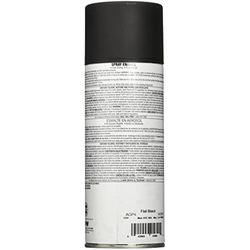 True Value Black AGP4-AER Flat Purpose Aerosol Interior/Exterior Spray Paint 9 gallery