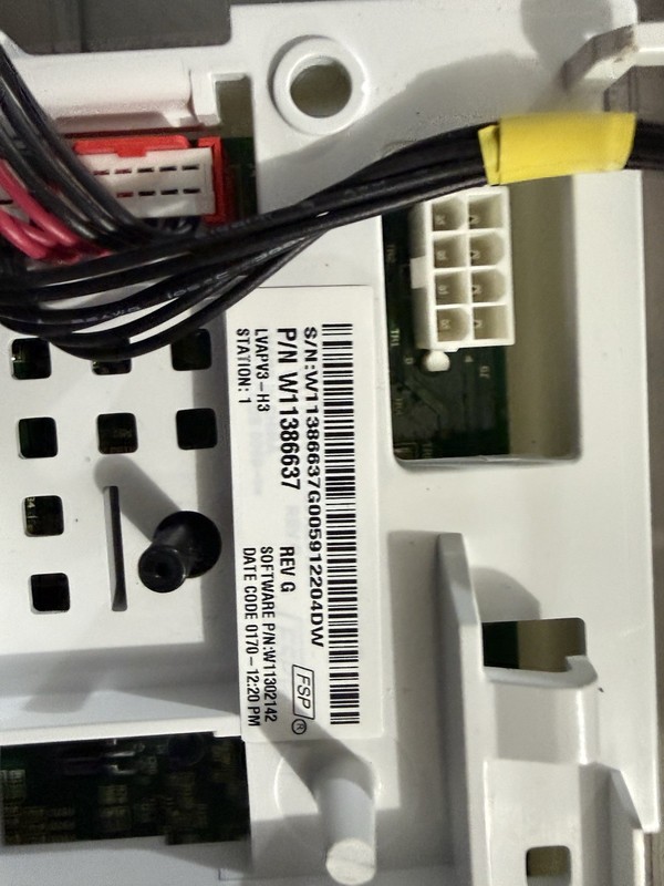 Whirlpool Washer Control Panel Board Switches & Knobs W10774112 gallery
