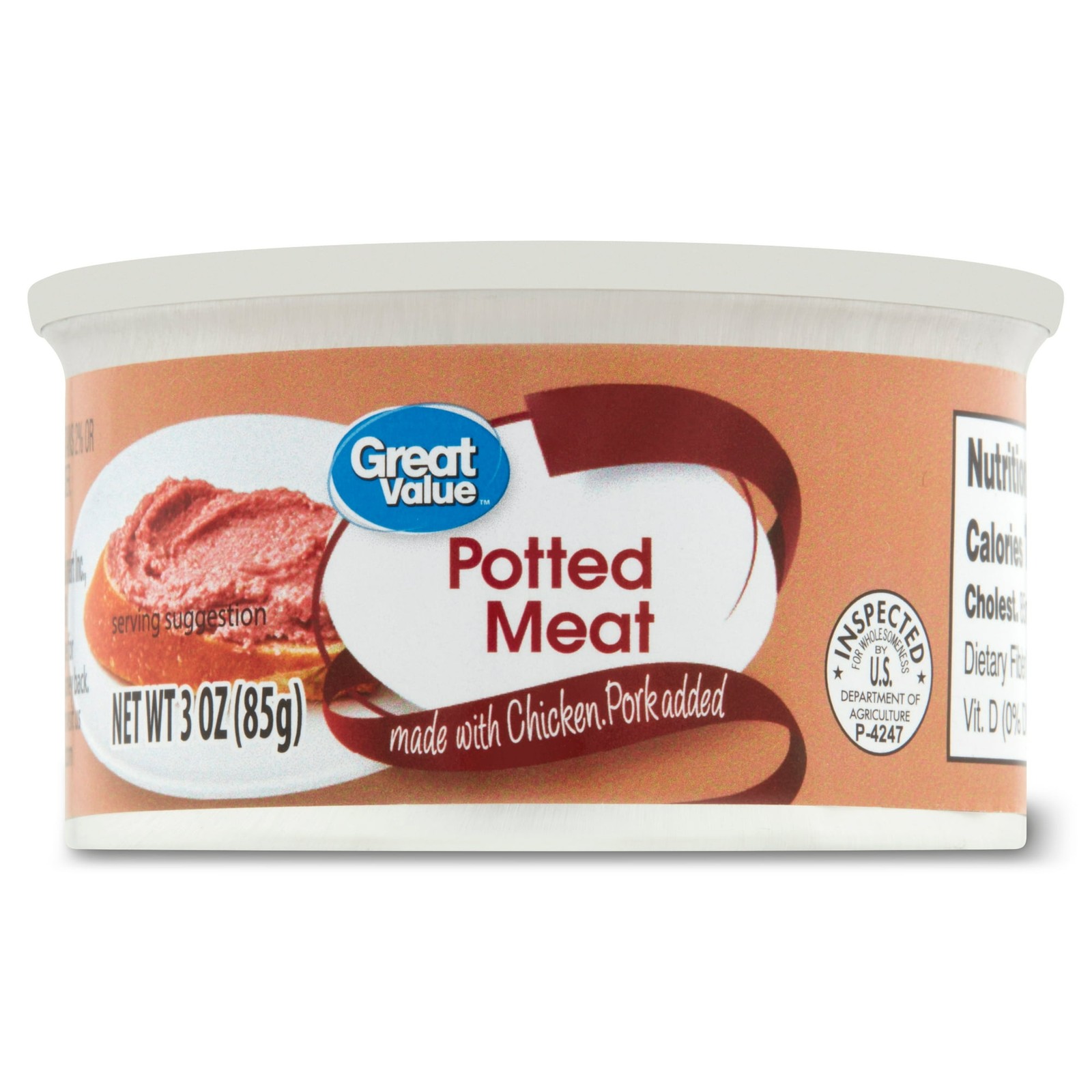 (12 pack) Great Value Potted Meat, 3 oz gallery