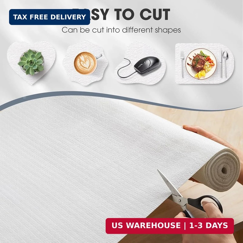 Drawer and Shelf Liner, Non-Slip Kitchen Cabinet Liners Non-Adhesive Thick Stron gallery