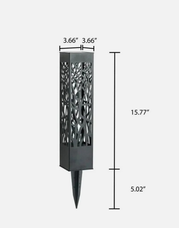 TOMMY BAHAMA SQUARE SOLAR BOLLARD LIGHTS 35 LUMEN 5 PACK 1718540 NEW gallery