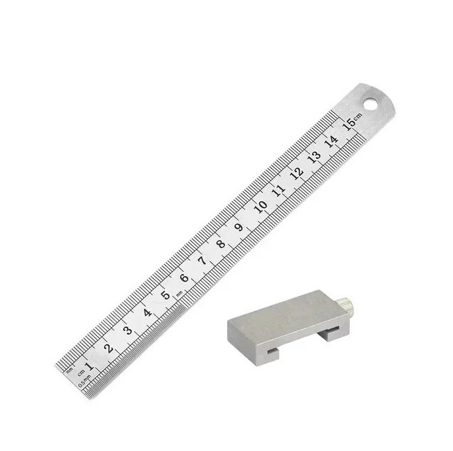 Woodworking Positioning Block Steel Ruler Marking Gauge Measuring Tool - NEW gallery