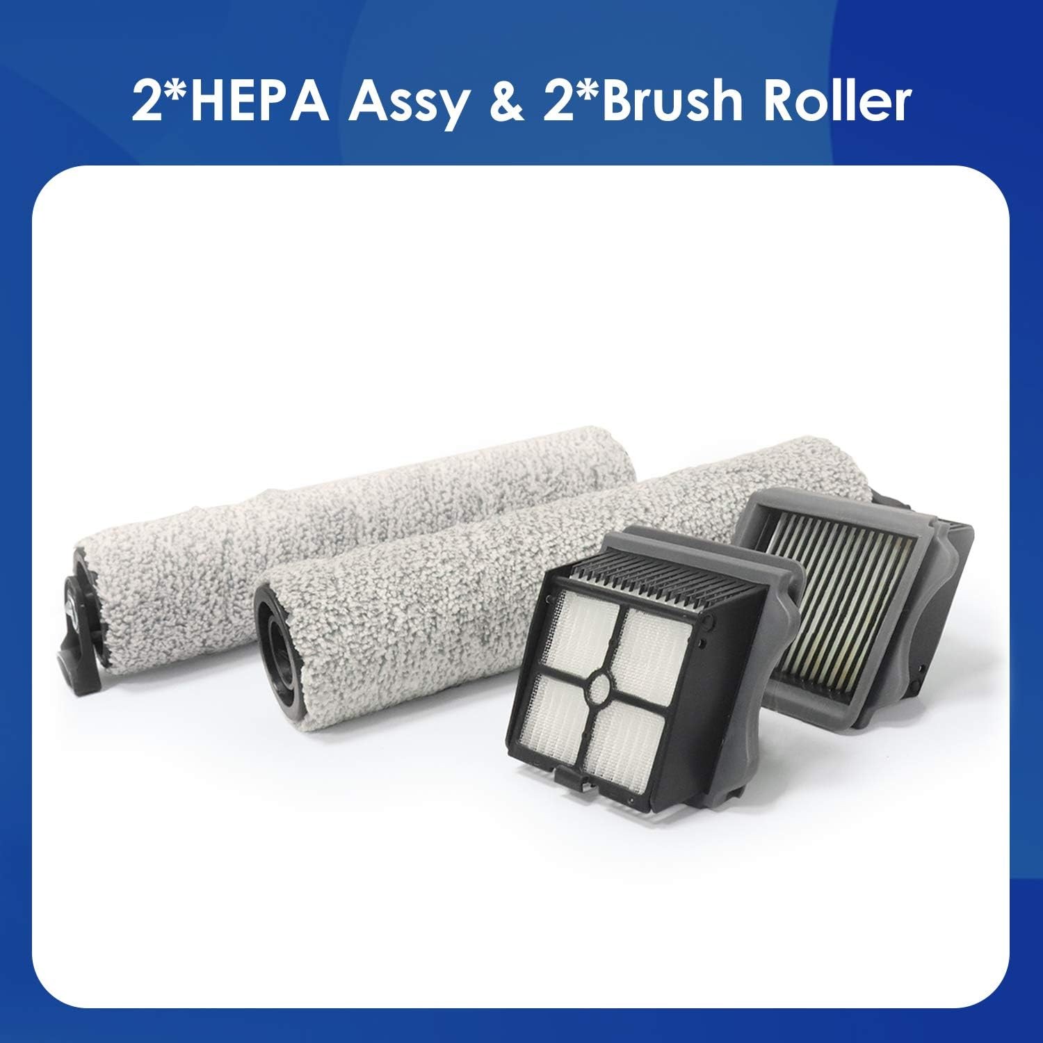 Replacement 2 Assembly 2 Brush Roller Set for iFLOOR 3 Series Floor ONE S3 gallery