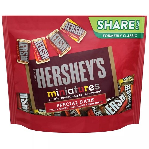 Hershey's Miniatures Special Dark Assortment Chocolate Candy gallery