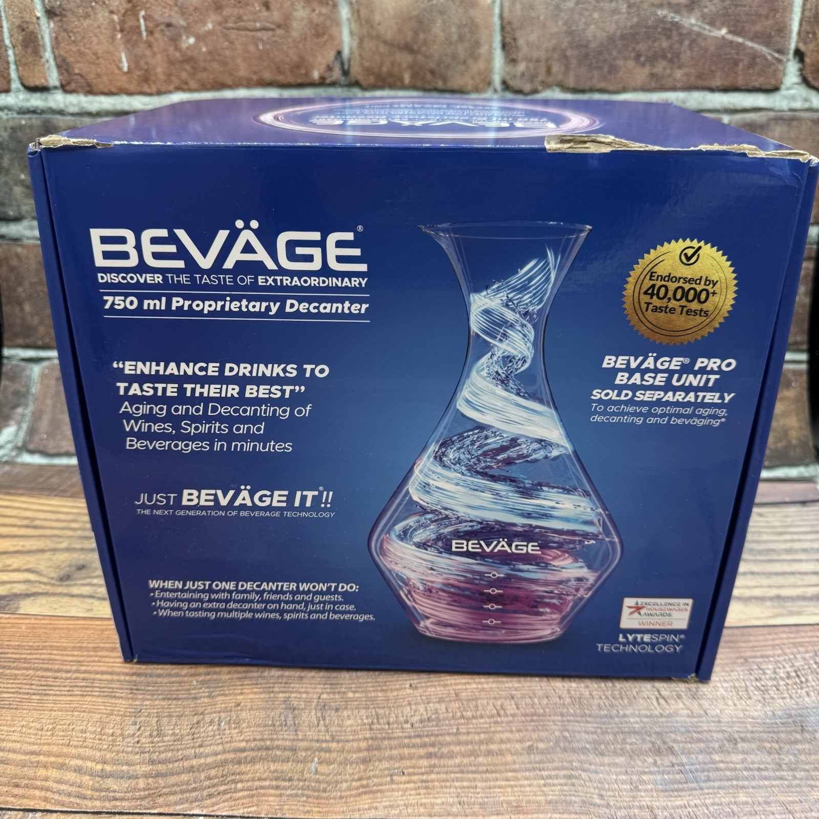 Bevage Pro Glass Beverage Decanter Proprietary Replacement Carafe 750ml Beväge gallery