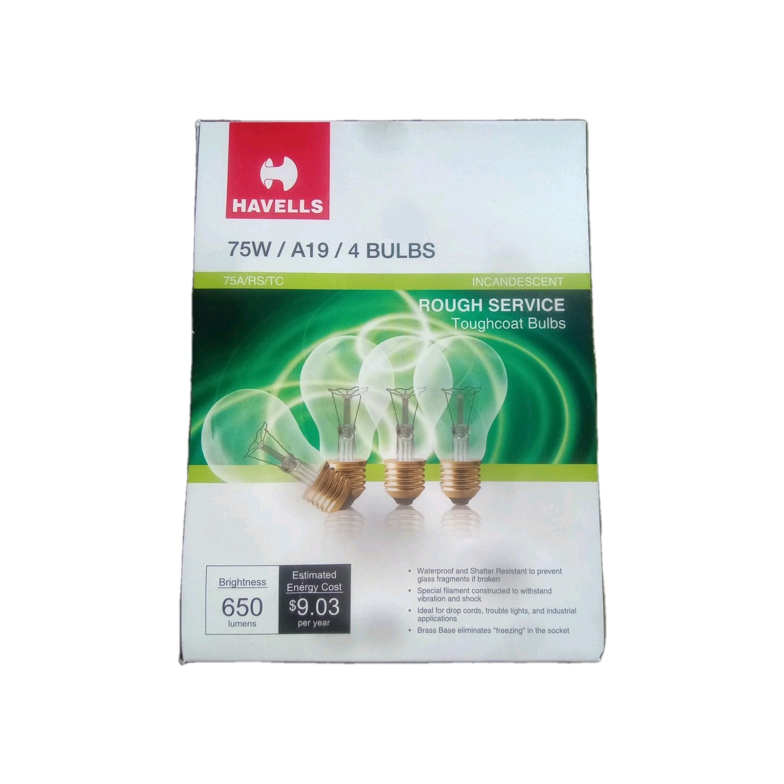 75 Watt Clear Rough Service Bulbs - 4 Pack Coated Shatter Resistant Ceiling Fan gallery