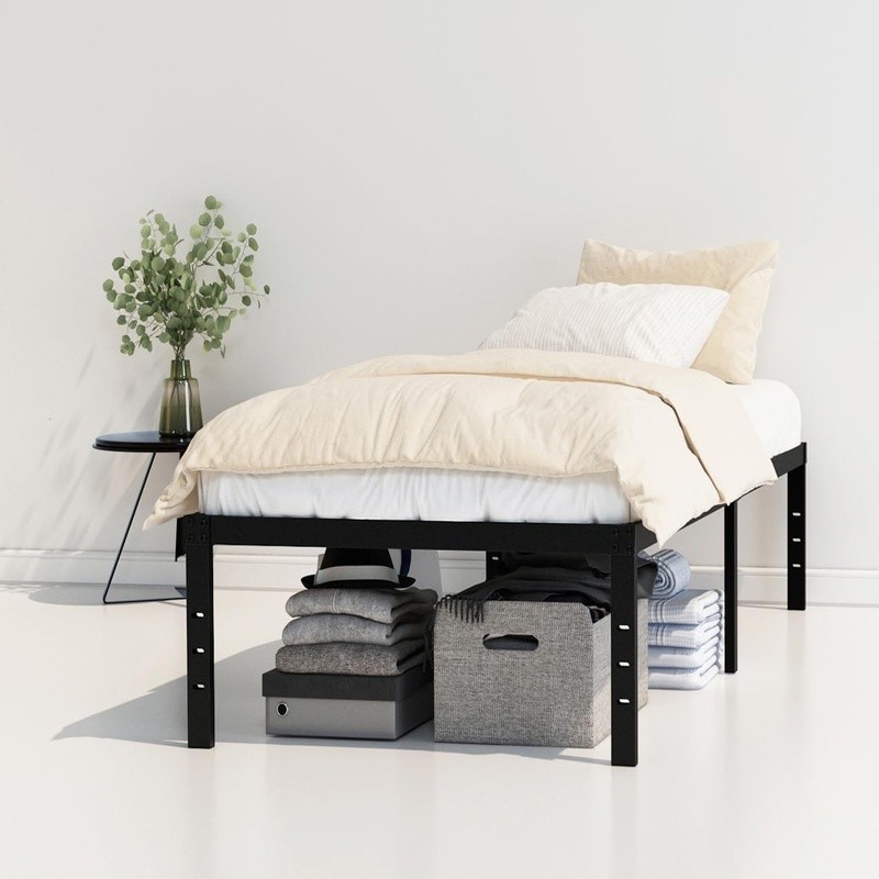 Multi-Angle Support Bed Frame Easy Assembly Under Bed Storage Squeak Resistant gallery