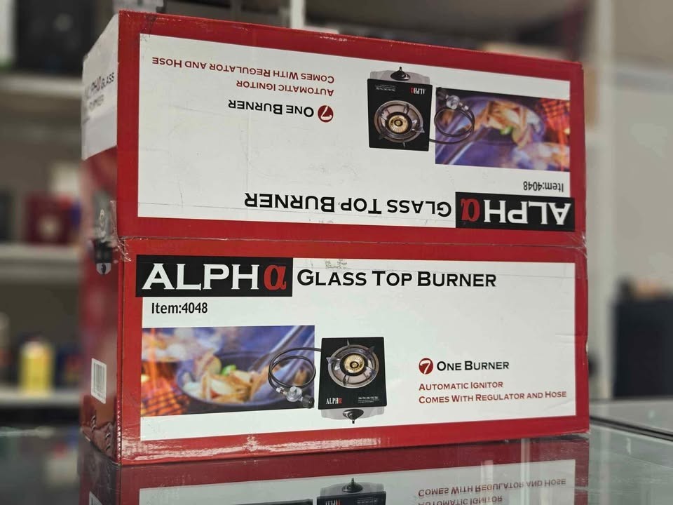 Alpha glass top single gas burner. Item: 4048 gallery