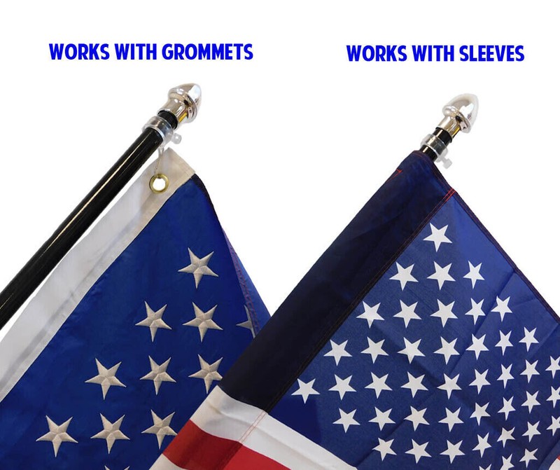 13ft Flag Pole In Ground Pole Pole & Stake Kit Outdoor Flag Pole Black 13' Pole gallery