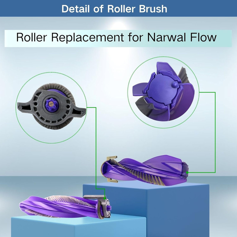 Replacement Accessories Parts Kit Compatible with Narwal Flow - Includes 8 Dust gallery
