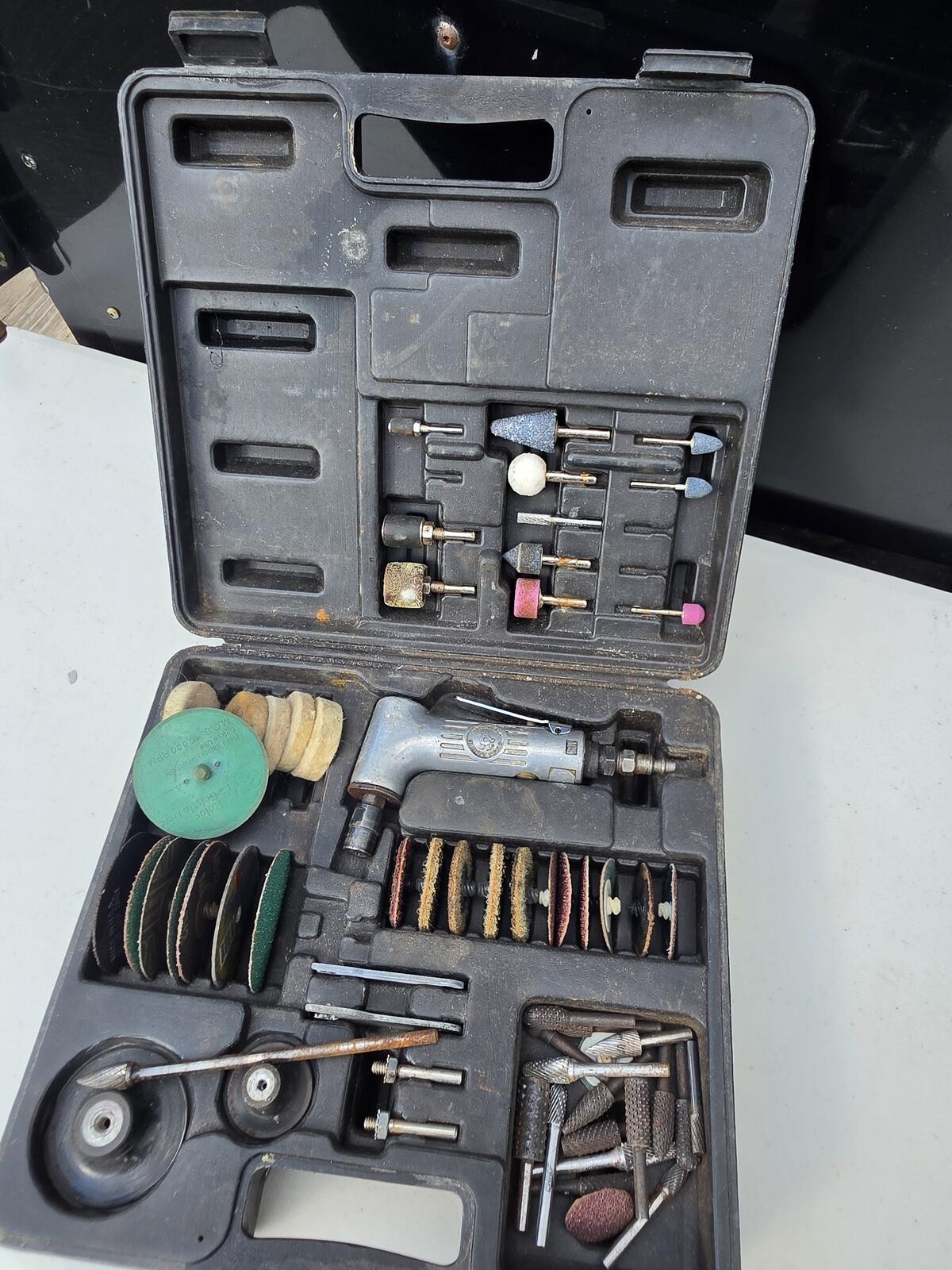 Cornwell Pneumatic Air Die Grinder Kit Rotary Tool Set Case gallery