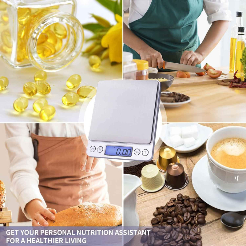 Báscula de cocina pequeña , báscula de peso de gramo pequeño de 500 g/0,01 g gallery