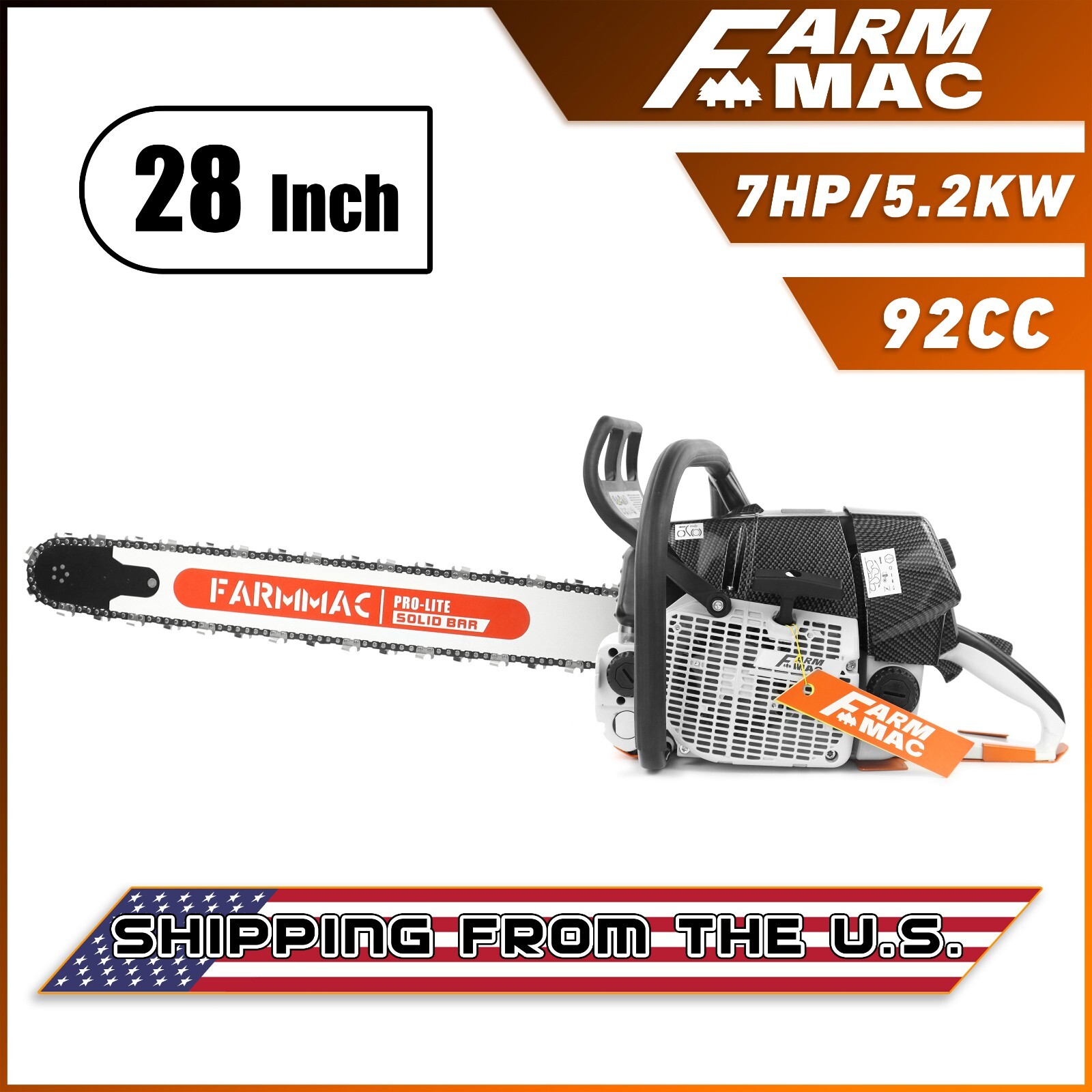 92cc Gas Chainsaw with 28'' Bar Chain Compatible with MS660 for Milling Cut Wood gallery