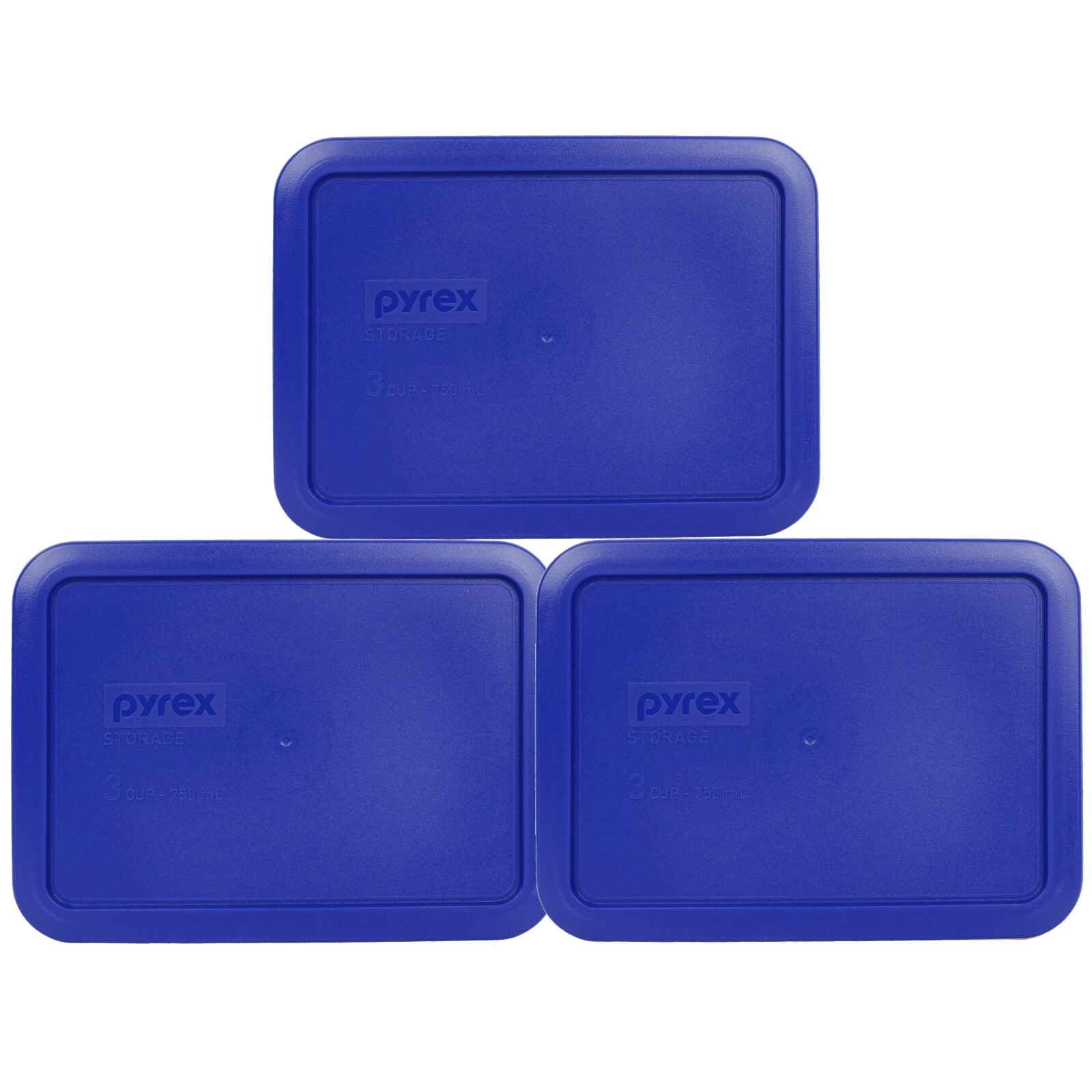 Pyrex 7210-PC 3-Cup Cadet Blue Plastic Food Storage Replacement Lid (3-Pack) gallery