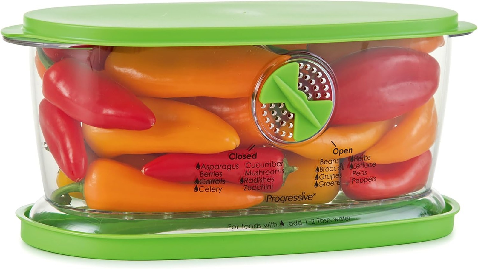 Food Storage Container Set, Airtight with Vent, 7.5 Cup Capacity, Green gallery