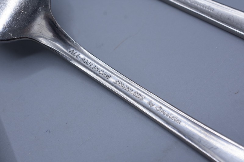 10-Pc Set Oneida GLEN COVE Dinner Fork 7-1/4" All American Stainless Flatware gallery