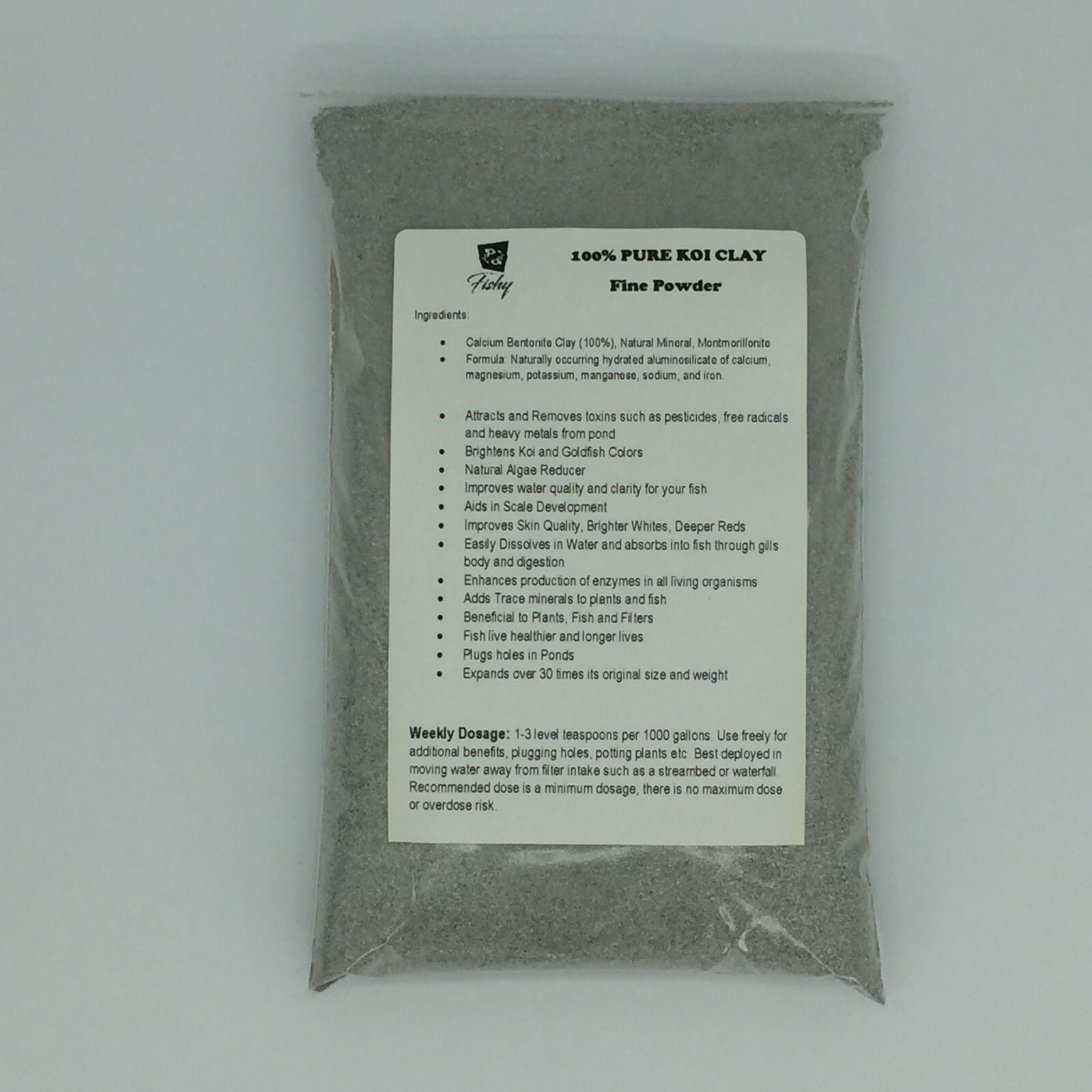 100% Pure KOI CLAY CALCIUM BENTONITE for KOI and GOLDFISH Ponds BULK PRICE SAVE! gallery