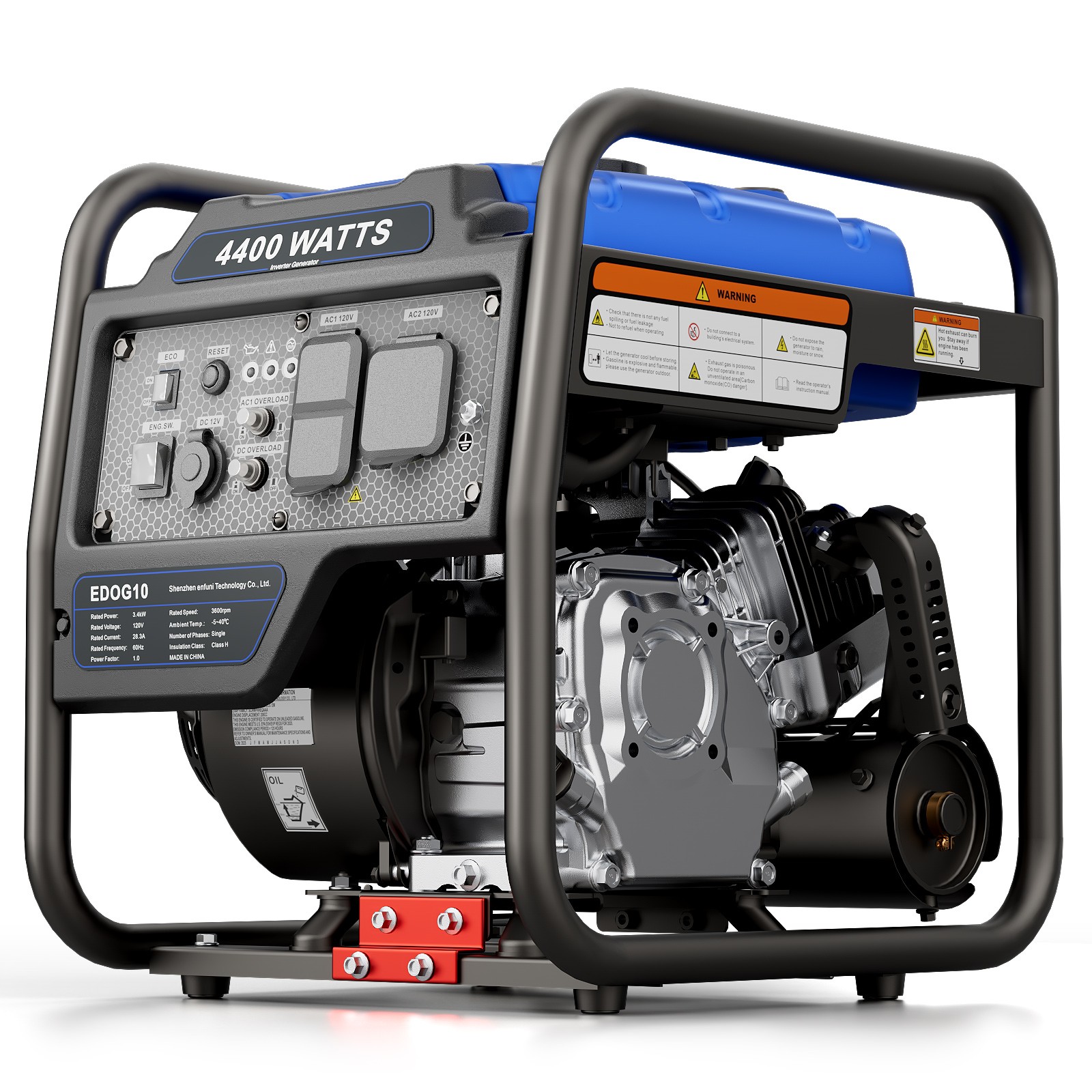 Efurden Portable Inverter Gas Generator 4400W 209cc Engine 10H Runtime ECO Mode gallery