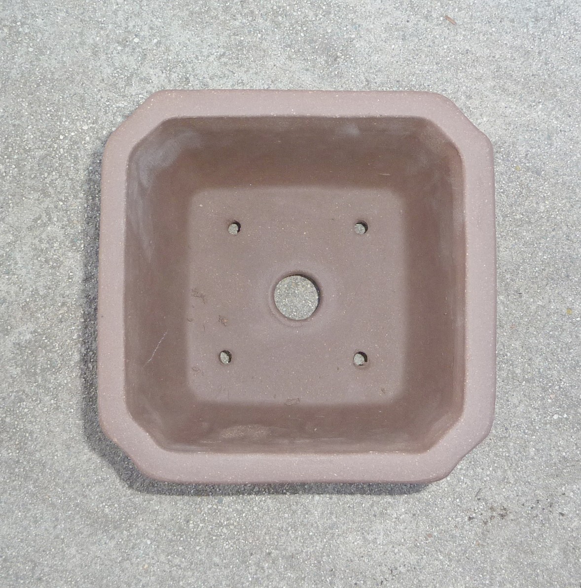 Square Zisha Bonsai Pot Shohin Planter Unglazed 6"x6"x4.25" gallery